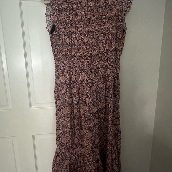 Anthropologie Peregrine Smocked Ruffle Midi Dress NWT Petite Medium - Picture 5 of 6